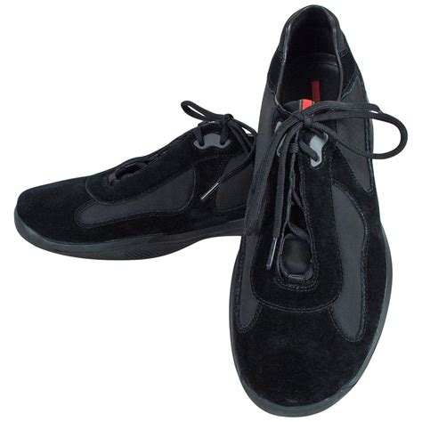 prada americas cup black suede men& 39|prada america's cup stockx.